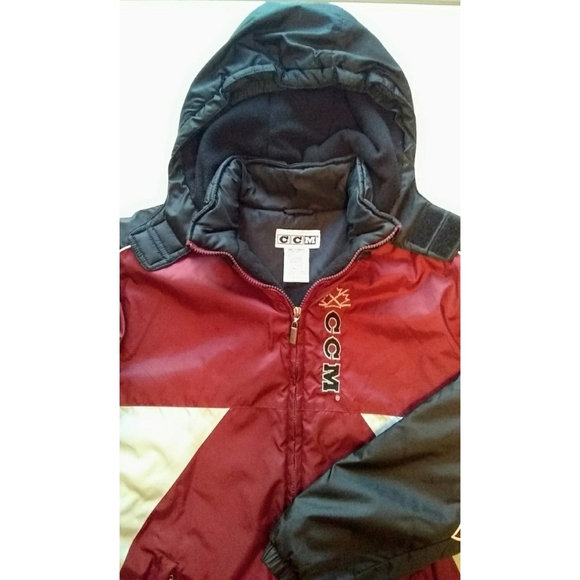 SOLD CCM Boys Kids Youth Winter Coat Hockey Size Large - Picture 1 of 8
